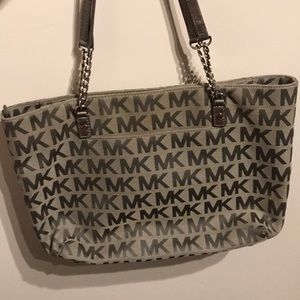 Michael Kors signature gray tote